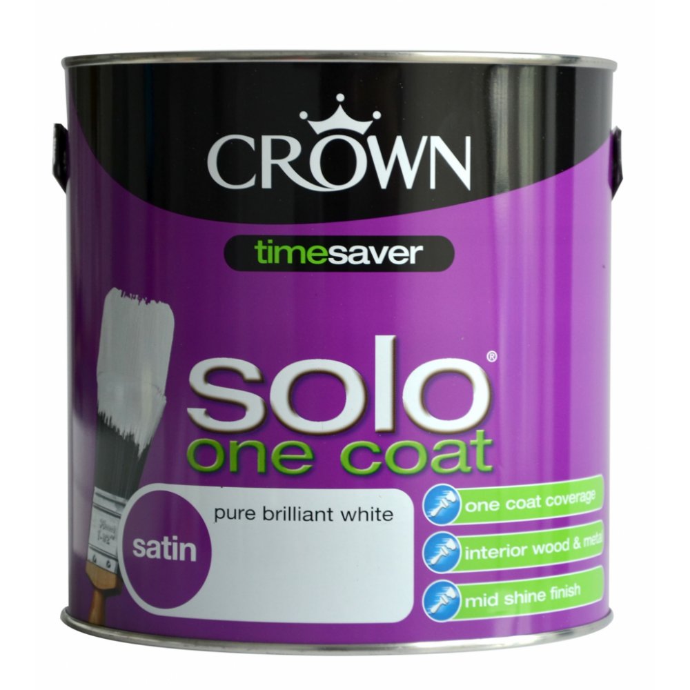 Crown Solo One Coat Satin Paint